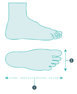 How to measure foot size